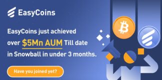 Cryptocurrency Platform EasyCoins Releases Snowball, a New Wealth Management Investment Product