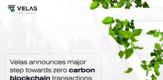 Velas’ Takes Critical Step in the Fight Against Climate Change With New Carbon Reduction Innovation