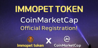 The IMMOPET token of the Amitos Foundation has been registered in the Coin Market Cap.