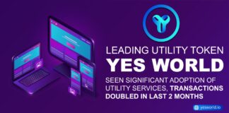 Leading Utility Token YES WORLD hits a significant milestone of 2 million token transactions count